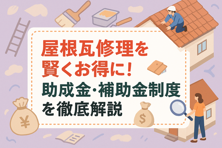 屋根瓦修理を賢くお得に!助成金・補助金制度を徹底解説